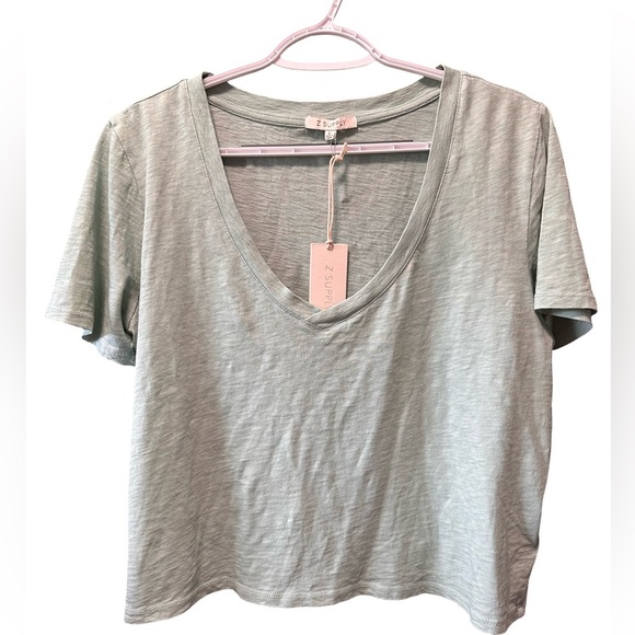 Z Supply Tops - Z Supply NWT Deep V-Neck Tee Size Large